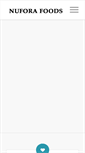 Mobile Screenshot of nuforafoods.com