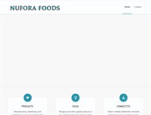 Tablet Screenshot of nuforafoods.com